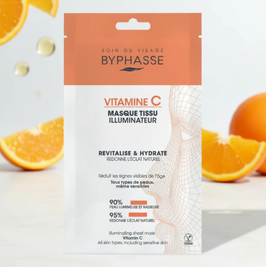 BYPHASSE - Face mask enriched with Vitamin C