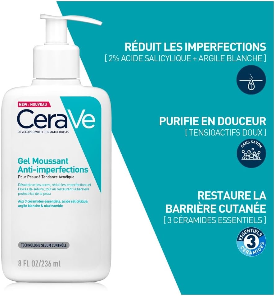 CeraVe - Gel Moussant Anti-Imperfections