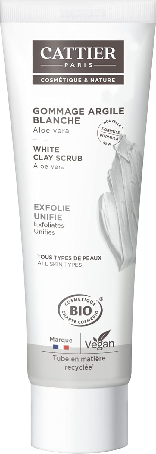Cattier - Gommage à l'argile blanche et extrait d'Aloe vera