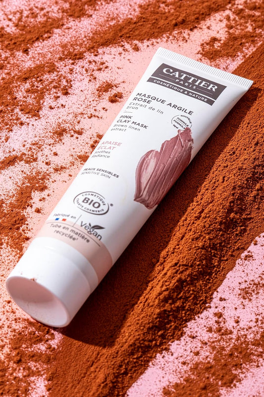 Cattier - Masque à l'argile rose et extrait de lin