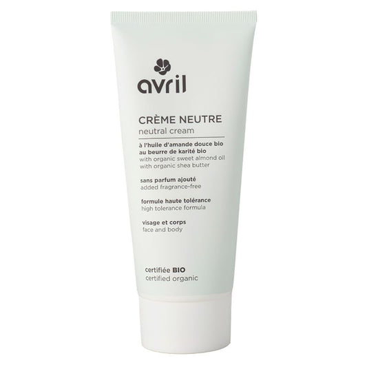 Avril - Crème Neutre - à l'huile d'amande douce & Aloe vera - Bio