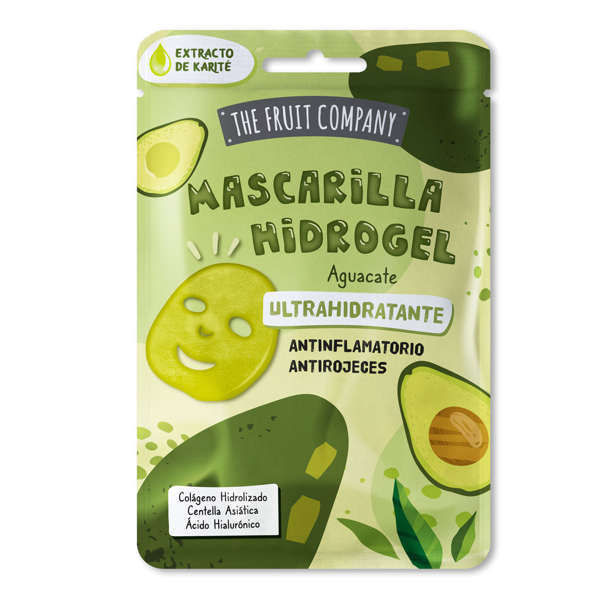 The Fruit Company - Hydrogel Face Mask - Ultra-Hydrating with Avocado